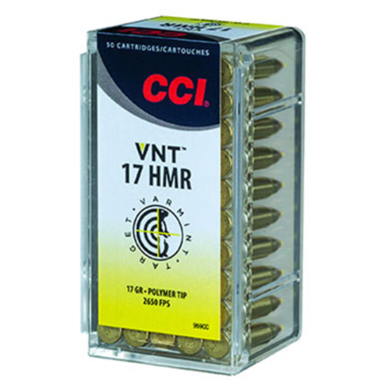 CCI 17HMR 17GR VNT TIP 50/40 - Ammunition